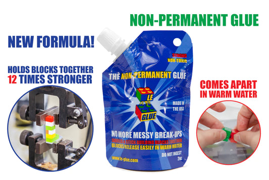 LE-GLUE - NON-PERMANENT GLUE FOR BRICKS